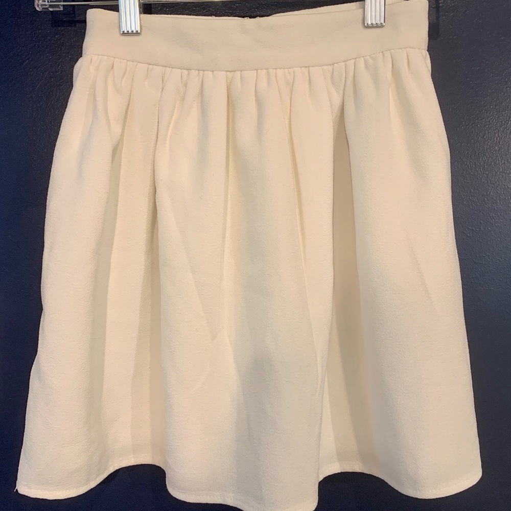 TOBI Ivory A-Line Skirt XS